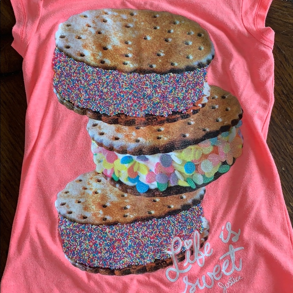 3 Justice girls print tops!